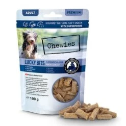 Chewies Lucky Bits - Pack Mixto -Suministros Para Mascotas 044869 chw luckybits adult flussbarsch huhn 100g doypack food 72dpi 1500px 1
