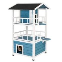 Casita Penthouse Para Mascotas -Suministros Para Mascotas 100914 katzenhaus penthouse fg 4386 9