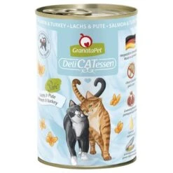 GranataPet DeliCatessen 6 X 400 G -Suministros Para Mascotas 101602 pla granatapet delicatessen lachs pute 400 hs 01g 2