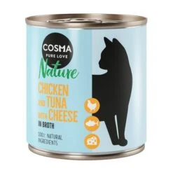 Pack Ahorro: Cosma Nature 12 X 280 G -Suministros Para Mascotas 104069 pla cosma nature chickentunacheese 280g 6