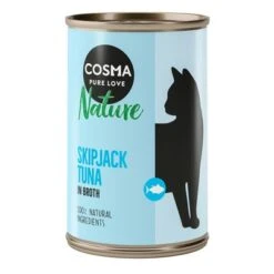 Cosma Nature 6 X 140 G -Suministros Para Mascotas 104072 pla cosma nature skipjacktuna 140g 0
