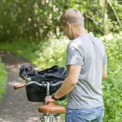 Cesta Para Bicicletas Trixie Friends On Tour Front -Suministros Para Mascotas 110146 trixie front fahrradkorb hs 15 3