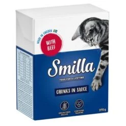 Smilla Bocaditos En Salsa 6 X 370 G -Suministros Para Mascotas 111759 pla smilla chunksinsauce beef 370g 6