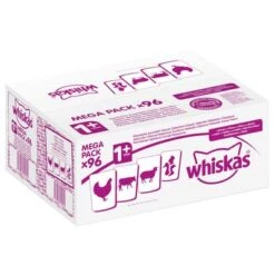 Whiskas 1+ Años 96 X 85 En Bolsitas -Suministros Para Mascotas 121398 pla whiskas klassischeauswahl 96x100g megapack 5