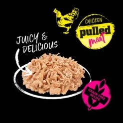 Tigeria Pulled Meat 48 X 85 G Comida Húmeda Para Gatos -Suministros Para Mascotas 135597 tigeria pulledmeat huhn hs 4