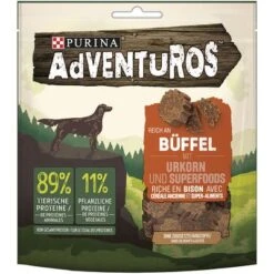 PURINA Adventuros Rico En Búfalo Con Granos Ancestrales 15 PURINA Adventuros Rico En Búfalo Con Granos Ancestrales -Suministros Para Mascotas 142497 pla adventuros hundesnacks buffalo es 120g hs 01 5