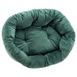 Cesta Ferplast Siesta Deluxe Negra Con Funda Sofá Aterciopelada Verde -Suministros Para Mascotas 145198 ferplast ueberzug sofa samt gr hs15 8