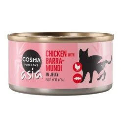 Cosma Asia En Gelatina 6 X 170 G -Suministros Para Mascotas 160597 pla cosma asia chickenbarramundi 170g 6