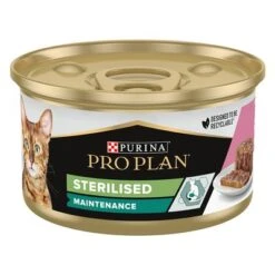 Purina Pro Plan Sterilised 24 X 85 G En Latas -Suministros Para Mascotas 171796 pla proplancat sterilised salmon 85g hs 01 0