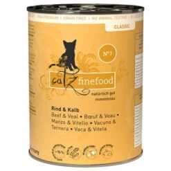 Catz Finefood En Latas 6 X 400 G 21 Catz Finefood En Latas 6 X 400 G -Suministros Para Mascotas 172199 pla petsnature catzfinefood rindkalb 400g hs 01 0