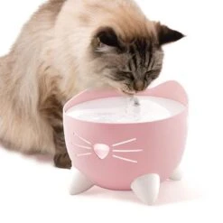 Bebedero Fuente Catit PIXI Rosa -Suministros Para Mascotas 187697 hagencontainer catit pixi trinkbrunnen pink hs 10 4