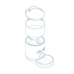 Comedero Automático Catit Pixi Smart -Suministros Para Mascotas 187699 hagencontainer catit pixi smartfutterautomat fassungsvermoegen 1 2kg hs 08 6