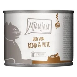 MjAMjAM Comida Húmeda Para Gatos 6 X 200 G - Pack Mixto -Suministros Para Mascotas 1 363698 pla mjamjam duo leckeres rind gutepute gedmpftem kurbis 200g hs 01 2