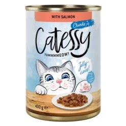 Catessy Bocaditos 12 X 400 G En Latas -Suministros Para Mascotas 1 59345 pla catessy jelly salmon 400g 3