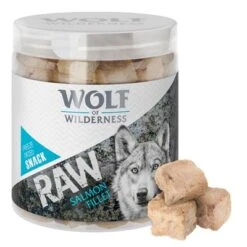 Pack Ahorro 4 X Wolf Of Wilderness RAW Snacks Liofilizados Premium -Suministros Para Mascotas 1 wow raw snacks salmon 1000x1000 9