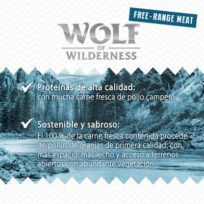 Wolf Of Wilderness Free Range Junior 6 X 800 G - Imagen 6