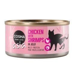 Cosma Asia En Gelatina 6 X 170 G -Suministros Para Mascotas 21758 pla cosma asia chickenshrimps 170g 3