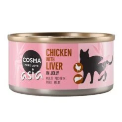 Cosma Asia En Gelatina 6 X 170 G -Suministros Para Mascotas 21759 pla cosma asia chickenliver 170g 2