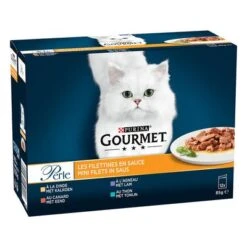 Purina Gourmet Perle En Sobres 48 X 85 G - Pack Ahorro -Suministros Para Mascotas 248799 netsle gourmet erlesene streifen sauce 12x85g hs 02 7
