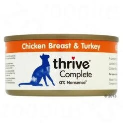 Thrive Complete Comida Húmeda Para Gatos 24 X 75 G -Suministros Para Mascotas 251392 thrivechickenturkey 1
