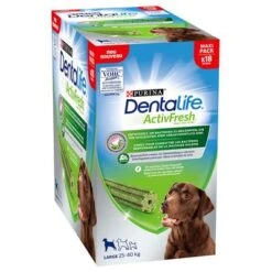 PURINA Dentalife Active Fresh Snacks Dentales Para Perros Grandes -Suministros Para Mascotas 256896 pla nestle purina dentalife active fresh taegliche zahnpflegesnacks grosse hunde hs 01 2