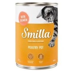 Smilla Tierna Ave 6 X 400 G 13 Smilla Tierna Ave 6 X 400 G -Suministros Para Mascotas 269013 pla smilla poultry pot salmon 400g 0
