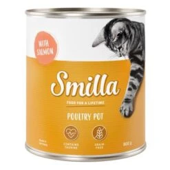 Smilla Tierna Ave 24 X 800 G - Pack Ahorro -Suministros Para Mascotas 269014 pla smilla poultry pot salmon 800g 0