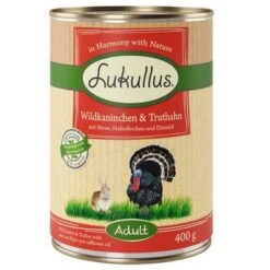 Lukullus Variado En Pack Ahorro: 24 X 400 G 4 Surtidos -Suministros Para Mascotas 28048 pla lukullus wildkaninchen truthahn 6 x 400 g 7 1