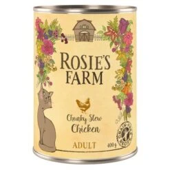 Rosie's Farm Adult 12 X 400 G Para Gatos - Pack Ahorro -Suministros Para Mascotas 315096 pla rosie sfarm adult chicken 400g 4