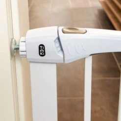 Barrera Blanca TIAKI Con 7 Cm De Extensión Para Perros -Suministros Para Mascotas 334597 tiaki dog gate white fg 8192 7