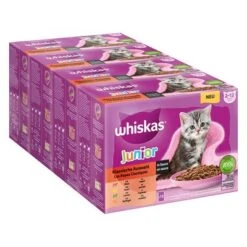 Whiskas Junior 2-12 Meses 96 X 85 G En Bolsitas -Suministros Para Mascotas 355998 pla megapack whiskas junior frischebeutel klassischeauswahl 48x hs 01 1