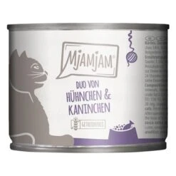 MjAMjAM Comida Húmeda Para Gatos 6 X 200 G - Pack Mixto -Suministros Para Mascotas 363597 pla mjamjam duo saftiges huhn kaninchen gedampftem kuerbis 200g hs 01 1