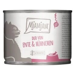 MjAMjAM Comida Húmeda Para Gatos 6 X 200 G - Pack Mixto -Suministros Para Mascotas 363598 pla mjamjam duo zarte ente huehnchen an moehrchen 200g hs 01 1