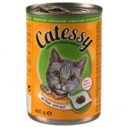 Catessy Bocaditos 12 X 400 G En Latas -Suministros Para Mascotas 373821 catessy gelee rind 9