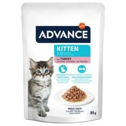 Advance Kitten Con Pavo Comida Húmeda Para Gatos -Suministros Para Mascotas 374596 affinity advance kitten truthahn hs 05 9
