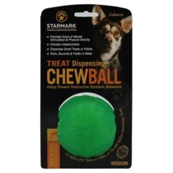 Starmark Pelota Portasnacks Para Perros -Suministros Para Mascotas 388799 pla starmark treat dispensing chewball hs 01 9