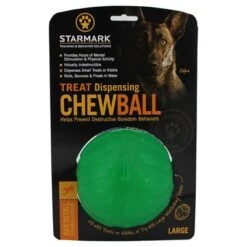 Starmark Pelota Portasnacks Para Perros -Suministros Para Mascotas 388801 pla starmark treat dispensing chewball hs 01 9