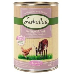 Pack Ahorro Lukullus Junior 24 X 400 G -Suministros Para Mascotas 400g junior 1000x1000 1