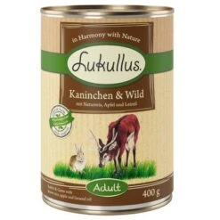 Lukullus Variado En Pack Ahorro: 24 X 400 G 4 Surtidos -Suministros Para Mascotas 400g kaninchen wild 1000x1000bbb 4 1
