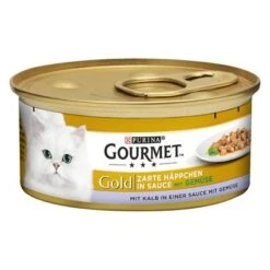 Megapack Gourmet Gold Bocaditos En Salsa 48 X 85 G -Suministros Para Mascotas 50337 pla purina gourmet zarte haeppchen kalbmitgemuese 85g 8