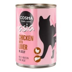 Cosma Asia En Gelatina 12 X 400 G -Suministros Para Mascotas 52937 pla cosma asia chickenliver 400g 8