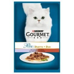 Gourmet Perle En Sobres 24 / 26 X 85 G -Suministros Para Mascotas 55875 pla nestle gourment kalbente 85g 1