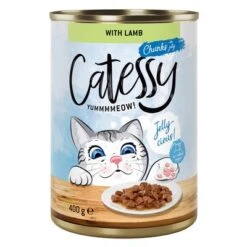 Catessy Bocaditos 12 X 400 G En Latas -Suministros Para Mascotas 59433 pla catessy jelly lamb 400g 7