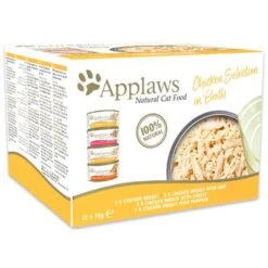 Applaws Latas Para Gatos 24 X 70 G -Suministros Para Mascotas 67662 pla mpm applaws adult huhnmix in bruehe 2