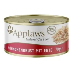 Applaws Latas En Caldo Para Gatos 12 X 70 G -Suministros Para Mascotas 70774 pla applaws bruhe huhnchenbrust ente 70g hs 01 4