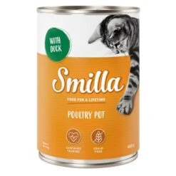 Smilla Tierna Ave 6 X 400 G 12 Smilla Tierna Ave 6 X 400 G -Suministros Para Mascotas 71144 pla jubil um smilla poulrypot duck 400g 5