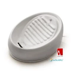 Lucky Kitty Fuente Bebedero -Suministros Para Mascotas 73774 lk trinkbrunnen grau 2