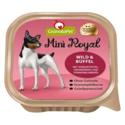 GranataPet Mini Royal 6 X 150 G Comida Húmeda Para Perros -Suministros Para Mascotas 78047 granatapet miniroyal wildbueffel 4