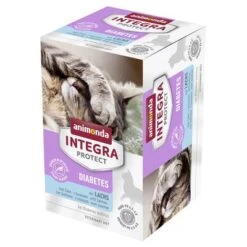 Animonda Integra Protect Adult Diabetes 6 X 100 G Para Gatos -Suministros Para Mascotas 82725 pla animond integra protect adult diabetes schale lachs 6x100g hs 01 4