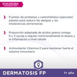 Eukanuba VETERINARY DIETS Dermatosis Pienso Para Perros 13 Eukanuba VETERINARY DIETS Dermatosis Pienso Para Perros -Suministros Para Mascotas 8710255129938 2 8